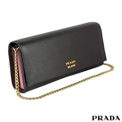 black prada clutch|Prada authentic bag.